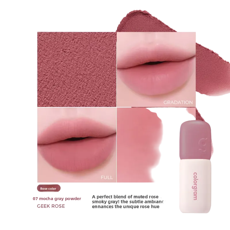 Korean Colorgram Matte Rice Cake Lip Gloss Velvet Lipstick for Lips and Cheeks Imported