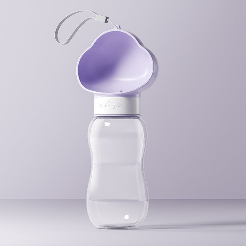 Portable Pet Water Bottle with Feeding Container (Leak-Proof & Outdoor Ready)