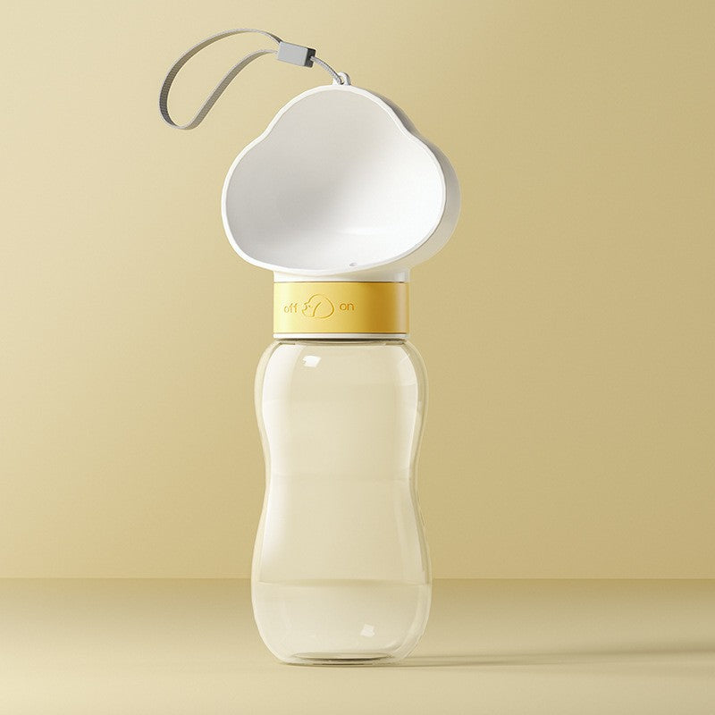 Portable Pet Water Bottle with Feeding Container (Leak-Proof & Outdoor Ready)