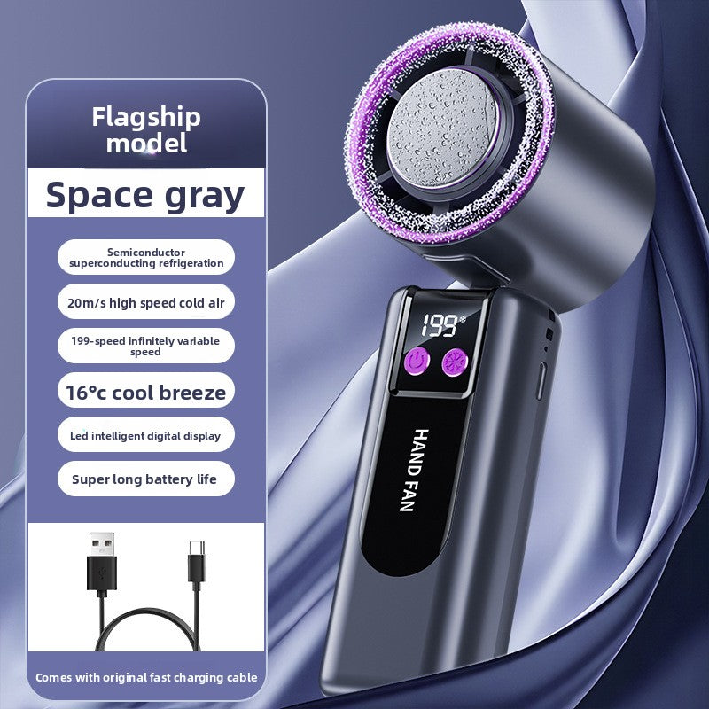 Rechargeable Foldable Handheld Cooling Fan  Portable USB Mini Fan