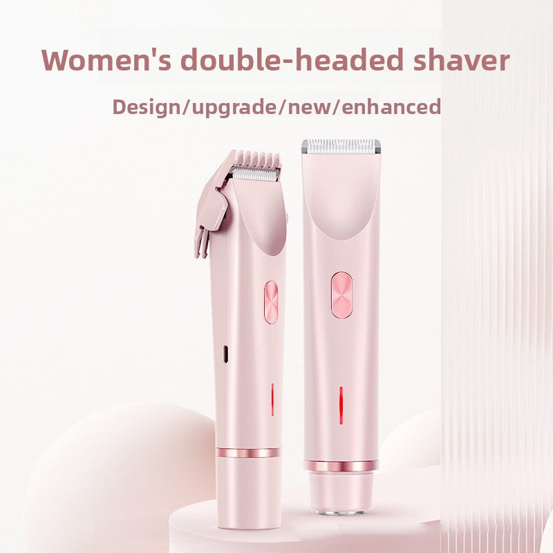 2-in-1 Double Head USB Rechargeable Hair Removal Shaver for Women