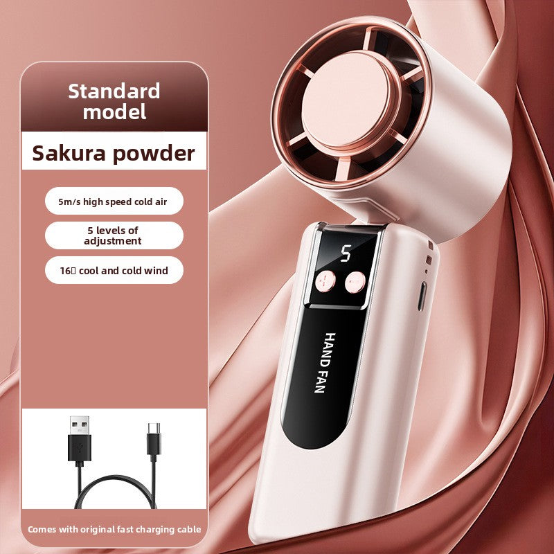 Rechargeable Foldable Handheld Cooling Fan  Portable USB Mini Fan