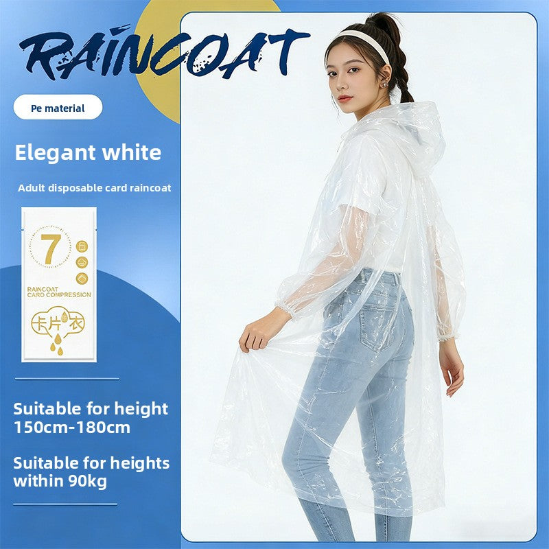 Disposable Rain Poncho for Outdoor Activities