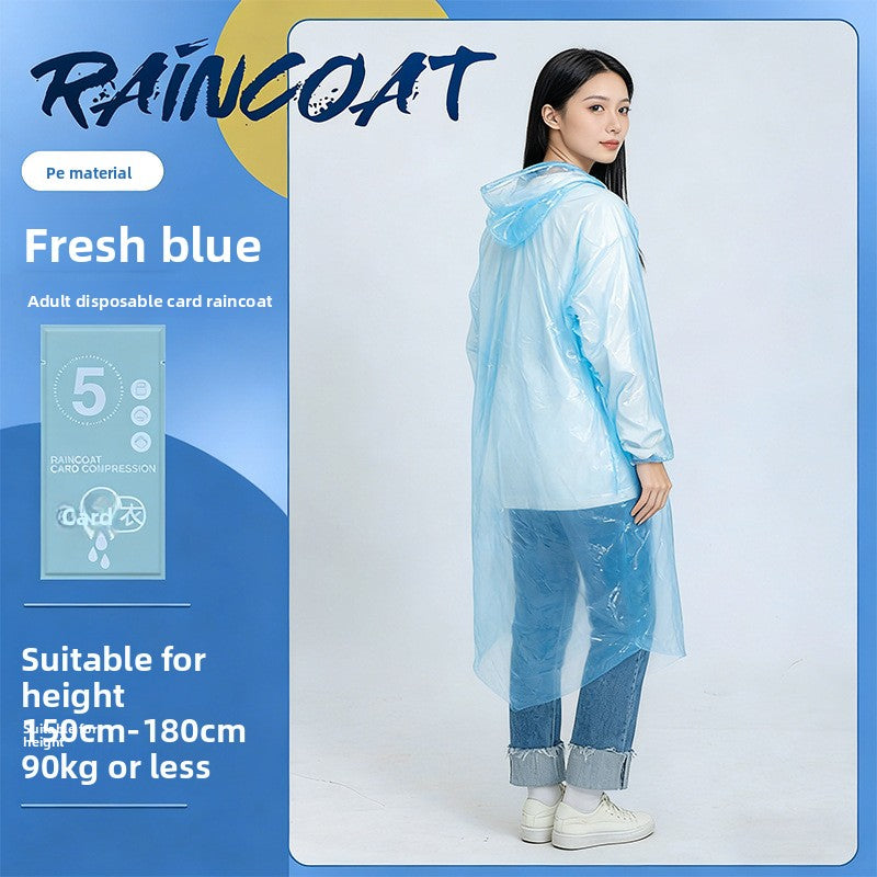 Disposable Rain Poncho for Outdoor Activities