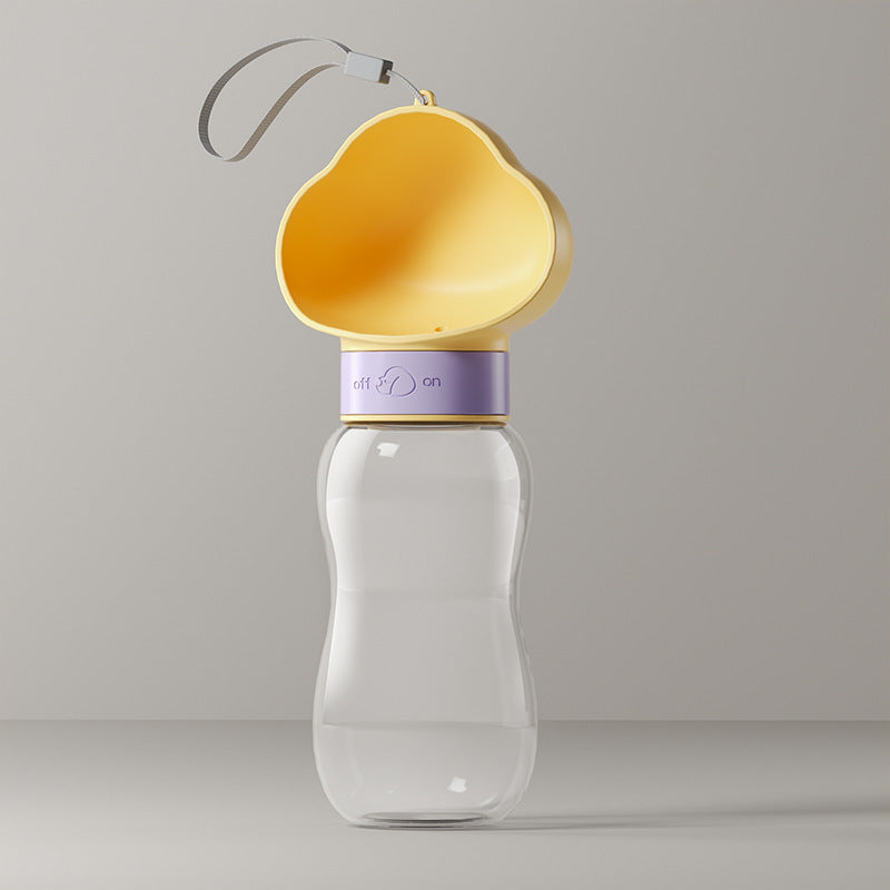 Portable Pet Water Bottle with Feeding Container (Leak-Proof & Outdoor Ready)