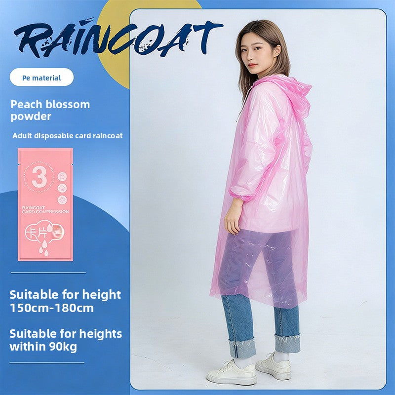 Disposable Rain Poncho for Outdoor Activities