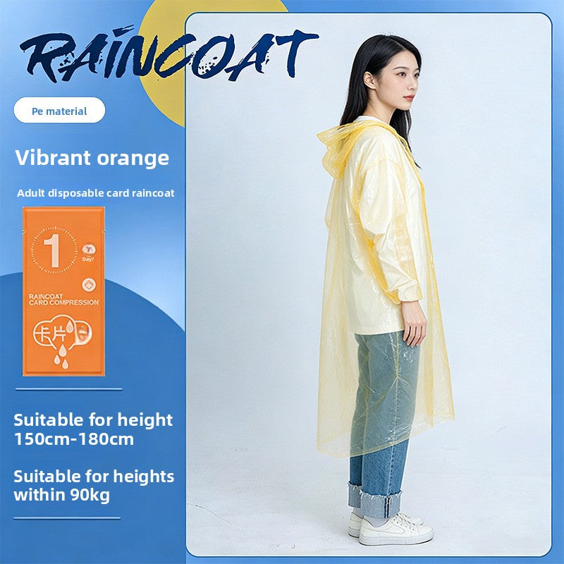 Disposable Rain Poncho for Outdoor Activities