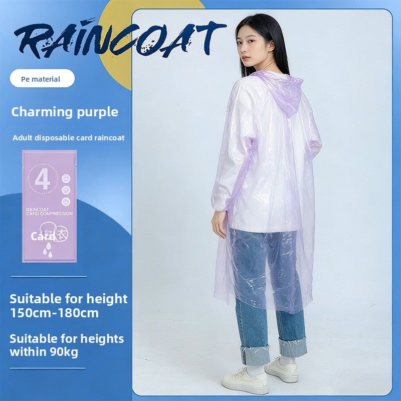 Disposable Rain Poncho for Outdoor Activities