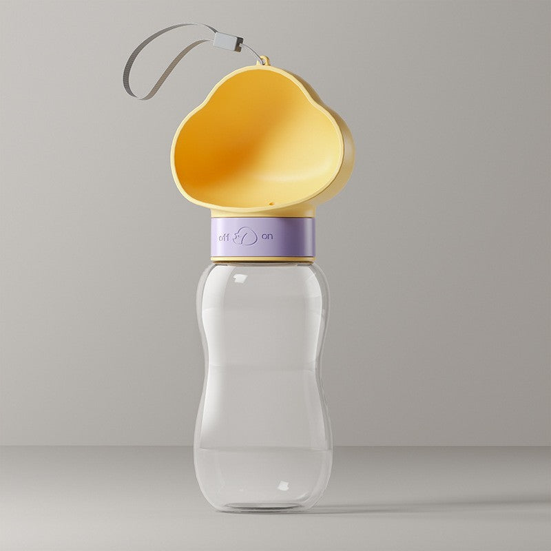 Portable Pet Water Bottle with Feeding Container (Leak-Proof & Outdoor Ready)