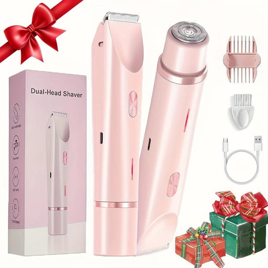 2-in-1 Double Head USB Rechargeable Hair Removal Shaver for Women